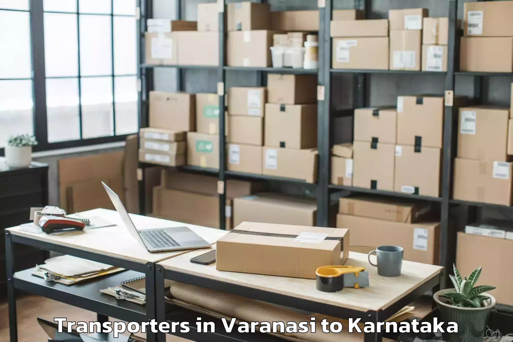 Book Varanasi to Harpanahalli Transporters Online